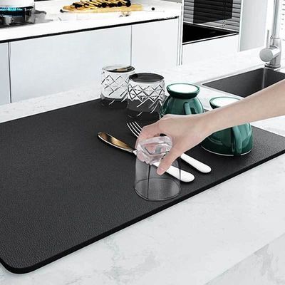 Kitchen Tableware Home Restaurant Hotel Southwestern Design Style Lengthen Dish Drying Mat