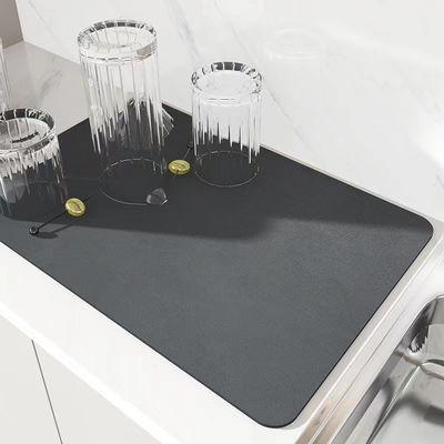 Kitchen Tableware Home Restaurant Hotel Southwestern Design Style Lengthen Dish Drying Mat