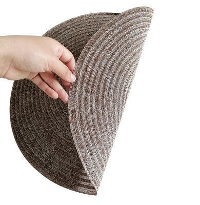 Vietnam Boho Style Table Decor Placemats with Round Water Hyacinth Weaving in Bulk