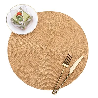 Create a Luxurious Dining Experience with Custom Color PVC Woven Placemats Set