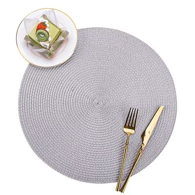 Create a Luxurious Dining Experience with Custom Color PVC Woven Placemats Set