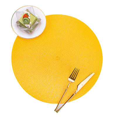 Eco-Friendly Waterproof Washable Round Dining Table Place Mats for Commercial Buyers