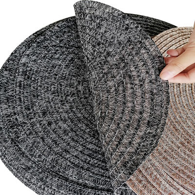 Eco-Friendly Waterproof Washable Round Dining Table Place Mats for Commercial Buyers
