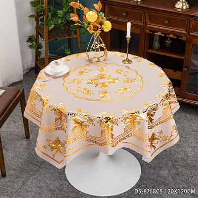 Tablecover Tablecloth 12-Pack Polyester Elastic Edged Backed Fitted PVC Print Cover