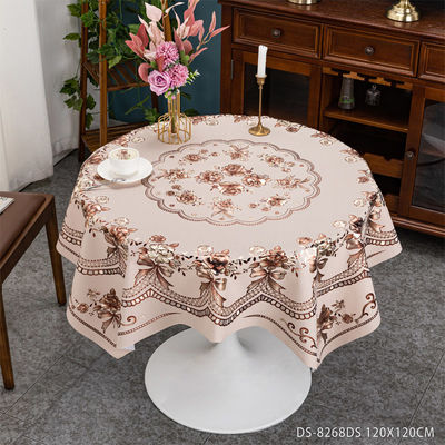 Tablecover Tablecloth 12-Pack Polyester Elastic Edged Backed Fitted PVC Print Cover