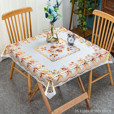 Tablecover Tablecloth 12-Pack Polyester Elastic Edged Backed Fitted PVC Print Cover