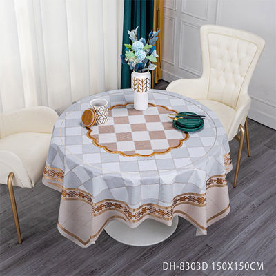 Tablecover Tablecloth 12-Pack Polyester Elastic Edged Backed Fitted PVC Print Cover