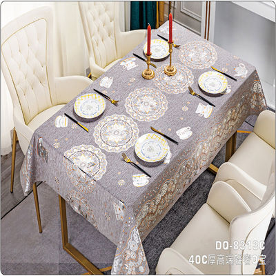 Modern Style Custom Waterproof Non-Slip Pvc Table Cover for Party at Home Restaurant
