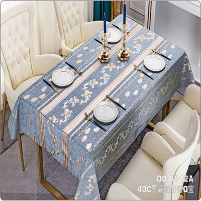 Modern Style Custom Waterproof Non-Slip Pvc Table Cover for Party at Home Restaurant