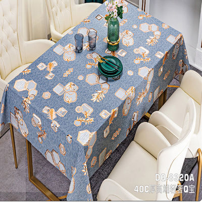 Modern Style Custom Waterproof Non-Slip Pvc Table Cover for Party at Home Restaurant