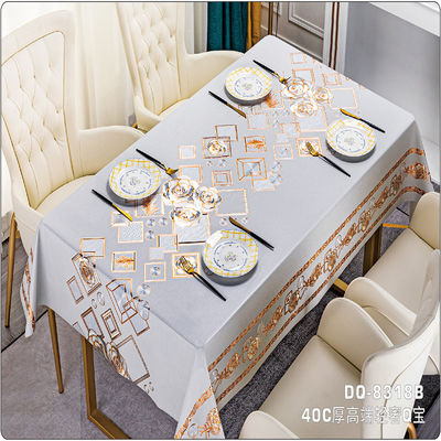 Modern Style Custom Waterproof Non-Slip Pvc Table Cover for Party at Home Restaurant