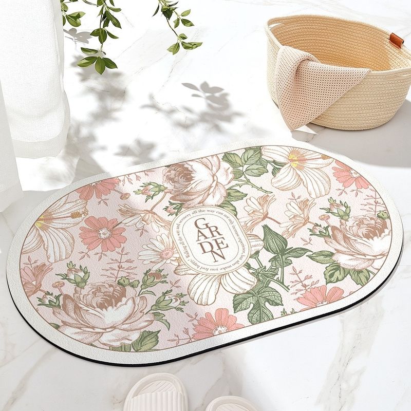 Printing Easy to Clean Household Items Diatom Earth Bath Mat For Hotel Bathroom Floor