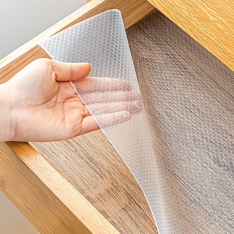 Waterproof Fridge Mats Set Kitchen Cabinet Drawer Shelf Liner with Anti-Slip Design