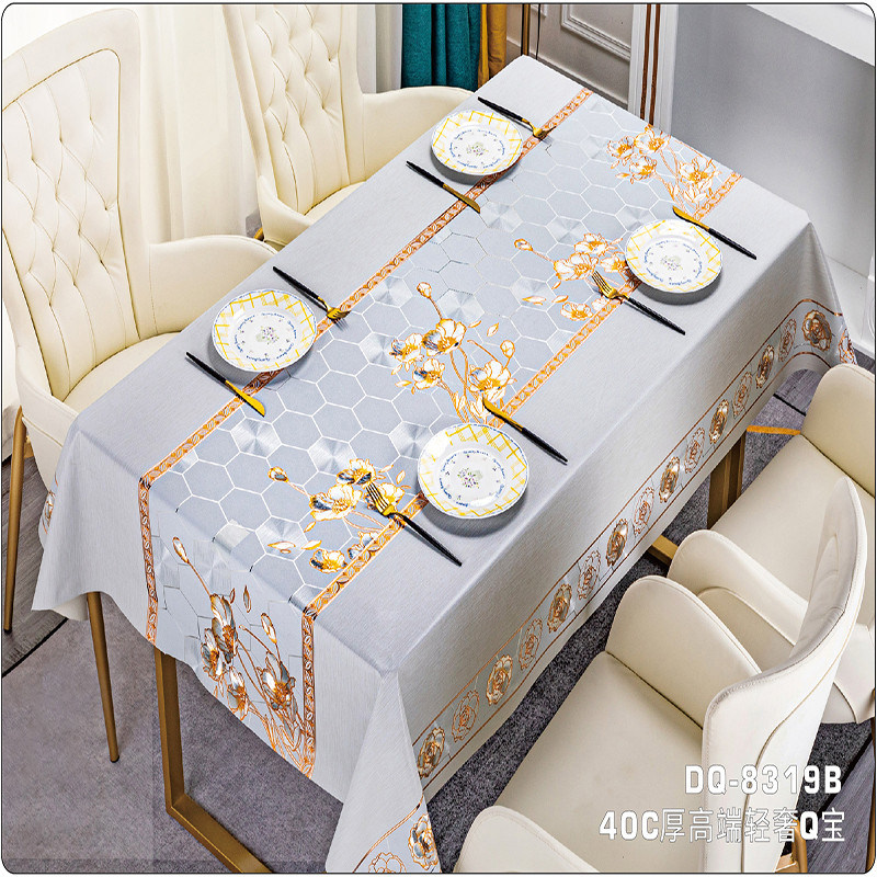 Mexican Sarapes Mantel Tela PVC Table Cover with 2mm Thickness and Floral Printing
